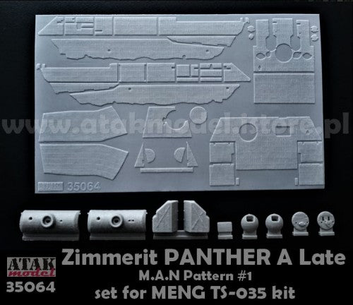 ATAK 35064 1/35 Zimmerit for Panther A Late MAN Pattern #1  (Meng)