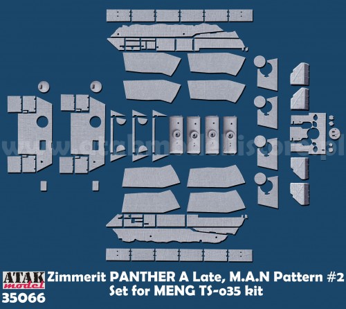 ATAK 35066 1/35 Zimmerit for Panther A Late MAN Pattern 1/35