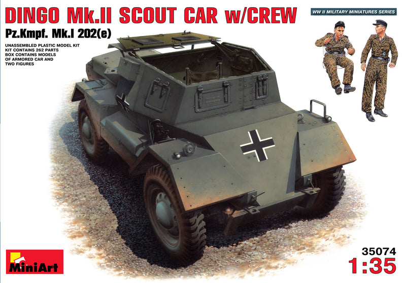 1/35 Miniart Dingo Mk.II Scout Car w/Crew Pz.Kpfw. Mk.1 202(e)