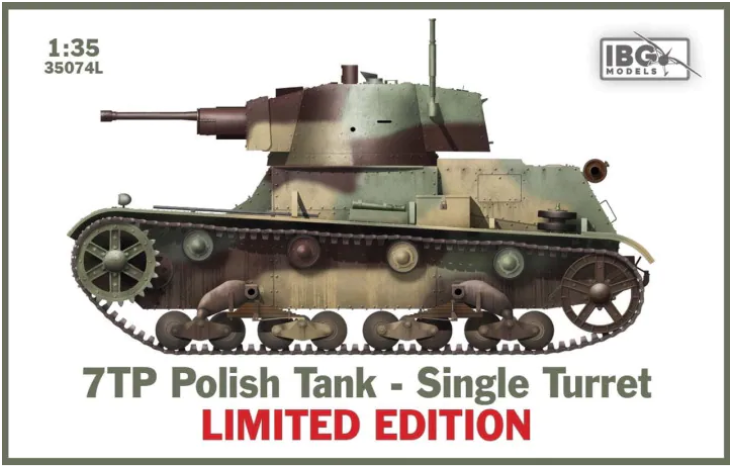 IBG 35074L 1/35 7TP Polish Tank - Single Turret - Limited Edition -