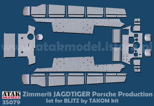 ATAK 35079 1/35 Zimmerit Jagdtiger Porsche (BLITZ by TAKOM)