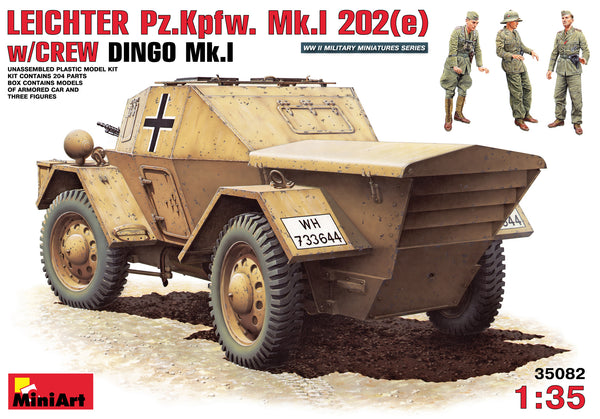 MiniArt 35082 1/35 Leichter Pz.Kpfw. Mk.1 202 (e) w/Crew Dingo Mk.1