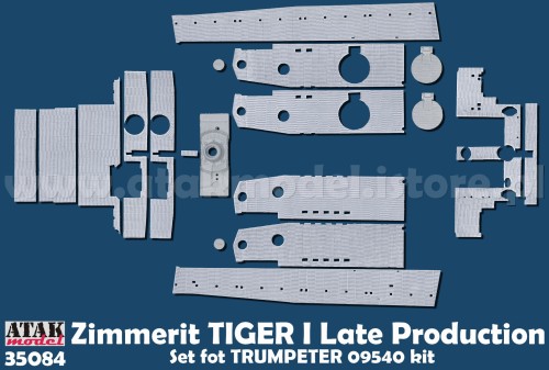 ATAK 35084 1/35 Zimmerit for Tiger I Late (Trumpeter)
