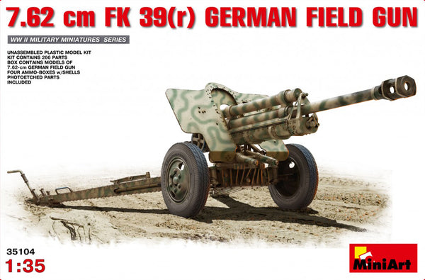 MiniArt 35104 1/35  7.62cm FK 39(r) German Field Gun