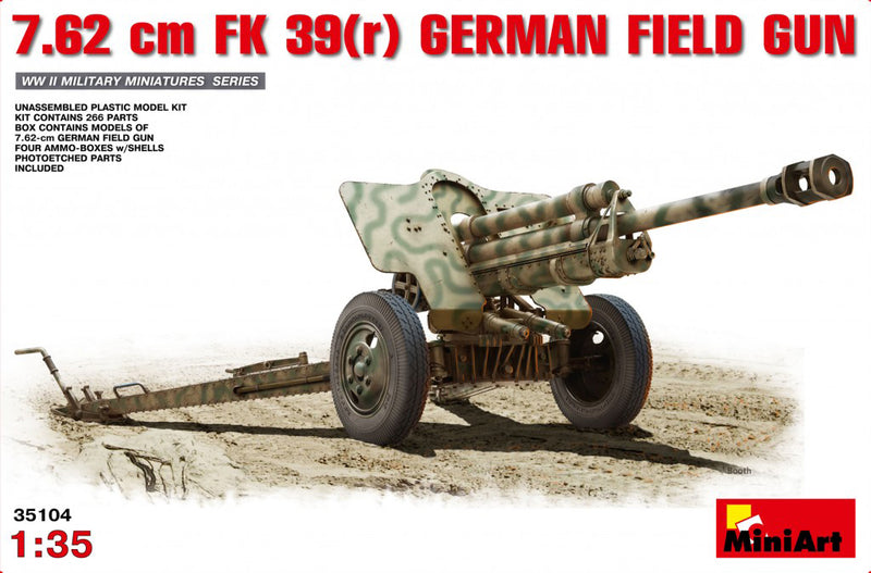MiniArt 35104 1/35  7.62cm FK 39(r) German Field Gun