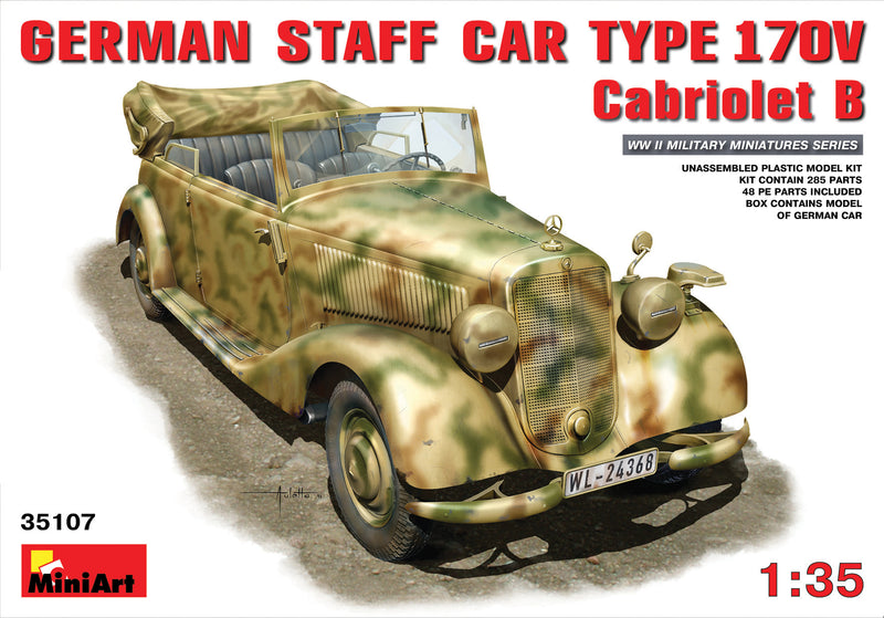 MiniArt 35107 1/35 German Staff Car Type 170V. Cabriolet  B
