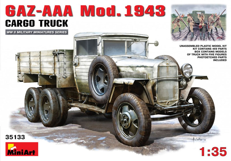 MiniArt 35133 1/35 GAZ-AAA Mod. 1943 Cargo Truck