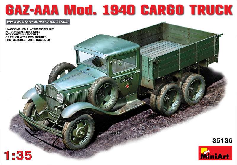 MiniArt 35136 1/35 GAZ-AAA Mod.1940 Cargo