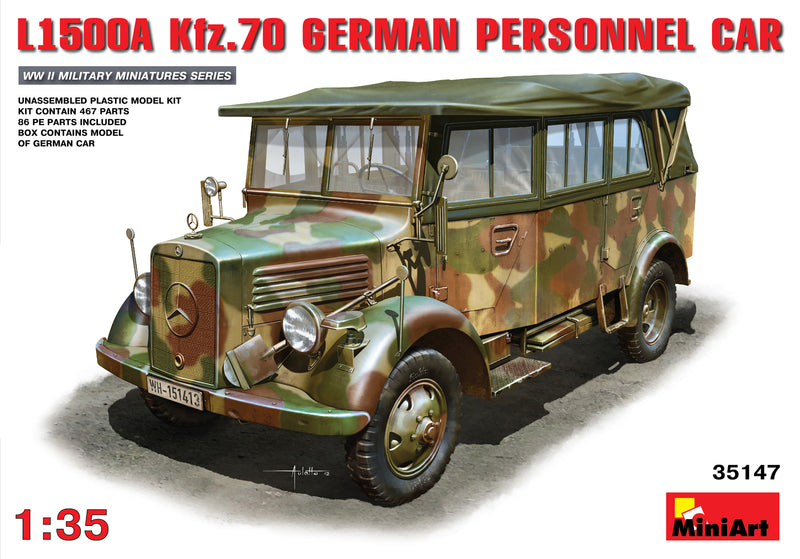 MiniArt 35147 1/35 L1500A (Kfz.70) German Personnel Car