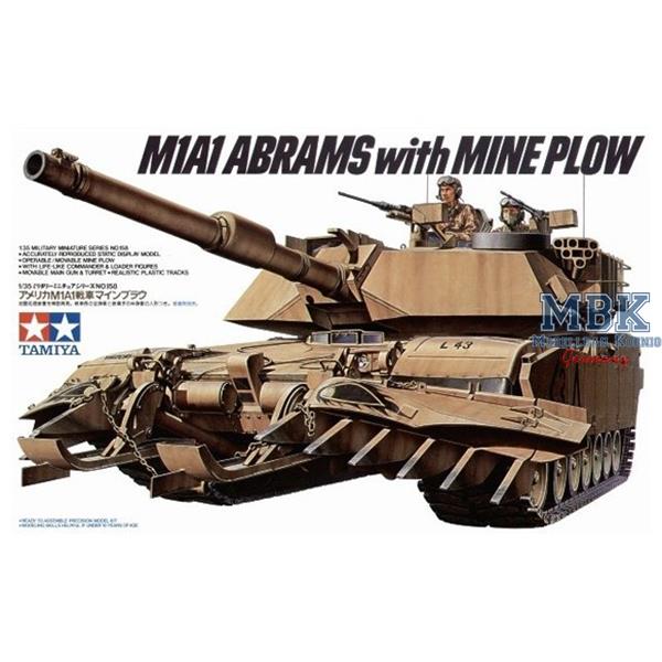 Tamiya 35158 1/35 US M1A1 Abrams with Mine Plow