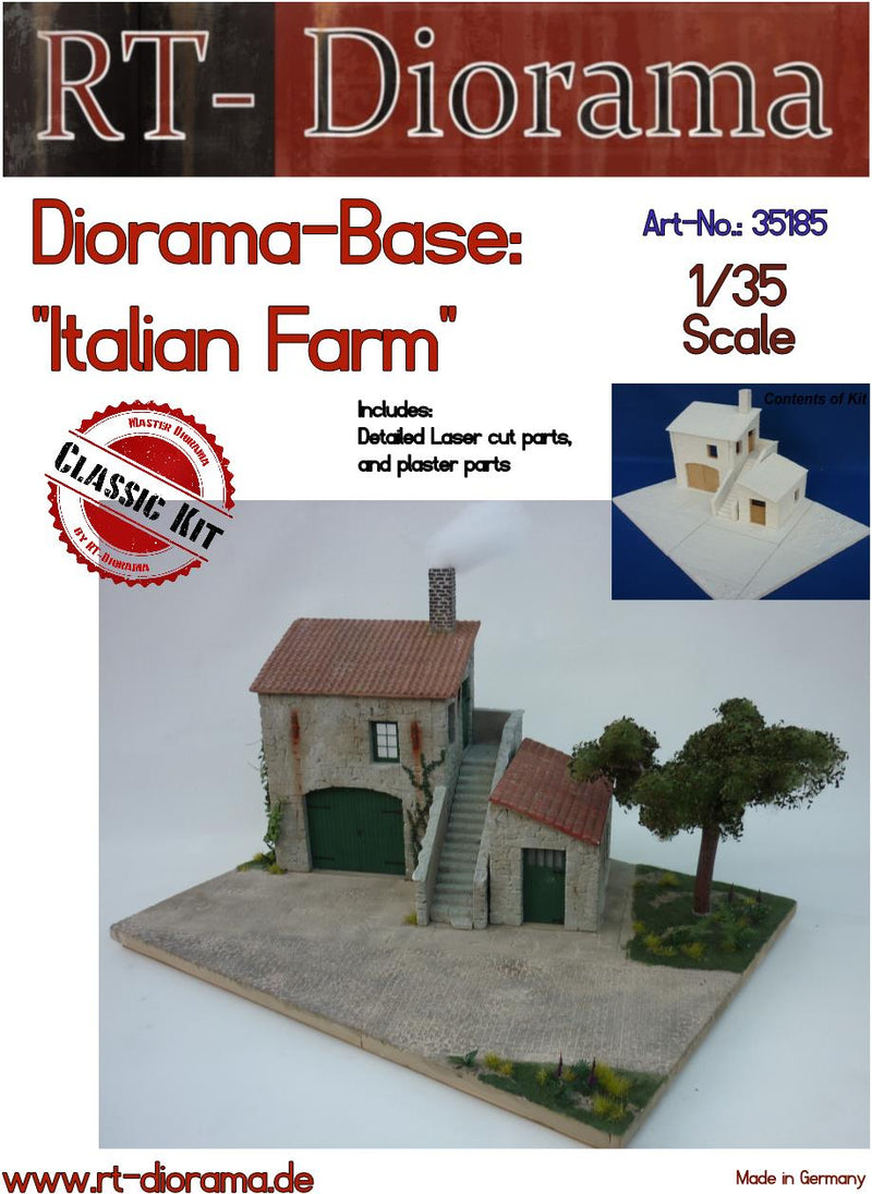 RT DIORAMA 35185 Diorama-Base: "Italian Farm"  (Upgraded Ceramic Version)