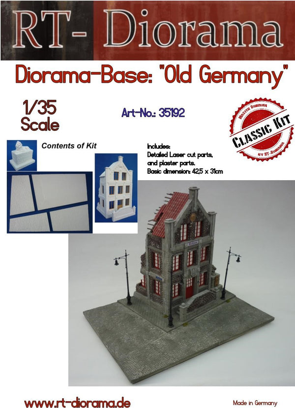 RT DIORAMA 35192 Diorama-Base: "Old Germany"  (Upgraded Ceramic Version)
