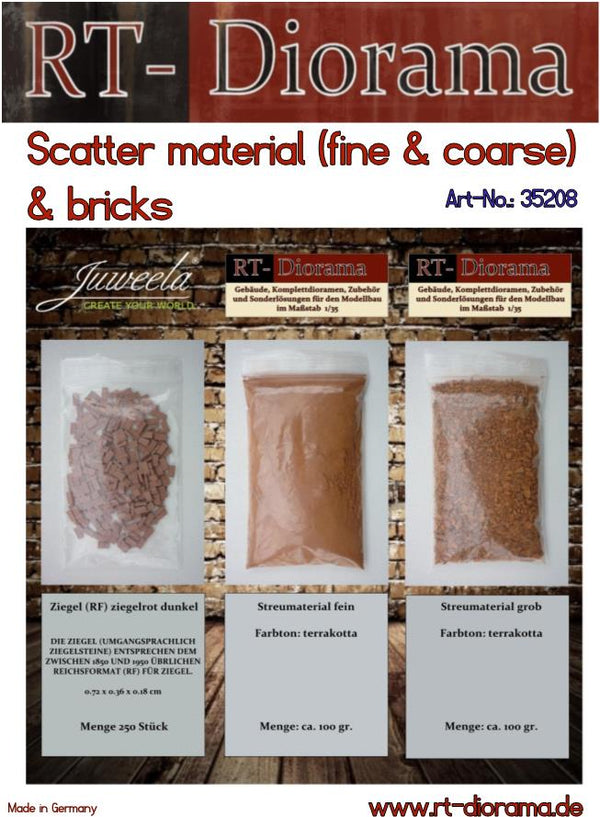 RT DIORAMA 35208  Scatter Material (fine & course) & Bricks
