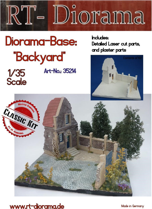 RT DIORAMA 35214 Diorama-Base: "Backyard" (Upgraded Ceramic Version)
