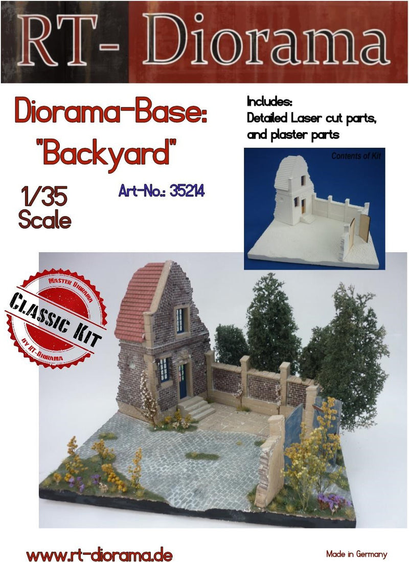 RT DIORAMA 35214 Diorama-Base: "Backyard" (Upgraded Ceramic Version)