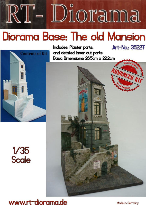 RT DIORAMA 35227 Diorama-Base: "Old Mansion" (Upgraded Ceramic Version)