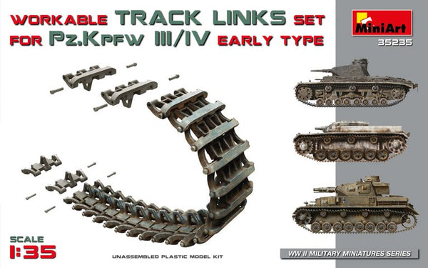 MiniArt 35235 1/35 Pz.Kpfw III/IV Workable Track Links Set - Early Type