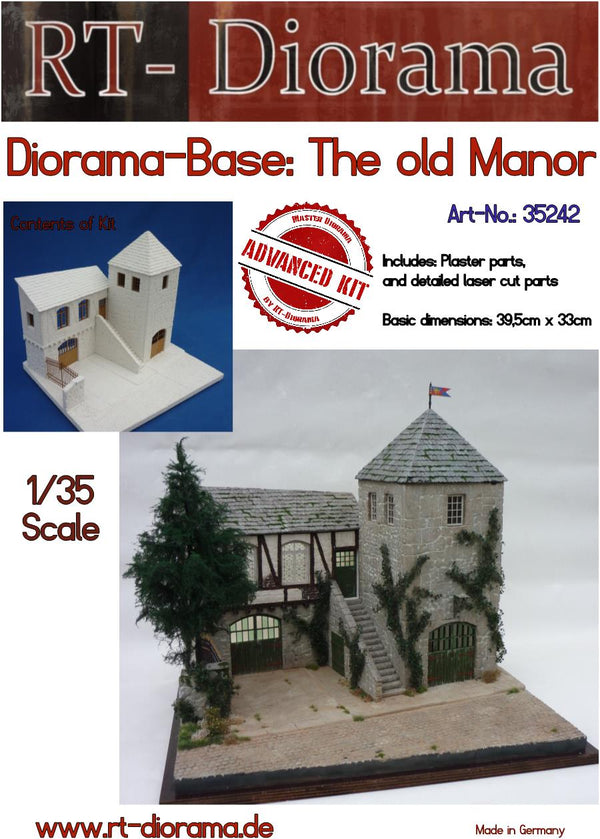 RT DIORAMA 35242 1/35 Diorama-Base: "Old Manor" (Upgraded Ceramic Version)