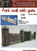 RT DIORAMA 35244 1/35 Park Wall with Gate (Upgraded Ceramic Version)