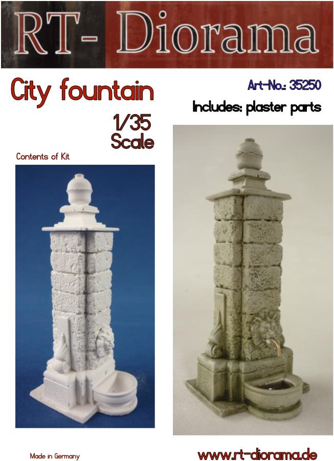 RT DIORAMA 35250 1/35  City Fountain (Upgraded Ceramic Version)