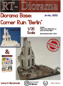 RT DIORAMA 35252 1/35 Diorama-Base: Corner Ruin Berlin (Upgraded Ceramic Version)