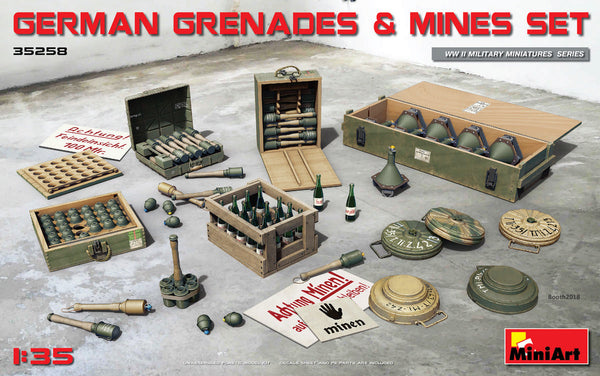 MiniArt 35258 1/35 German Grenades and Mines Set