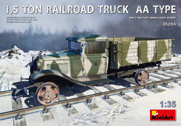 MiniArt 35265 1/35 1.5 Ton Railroad Truck AA Type