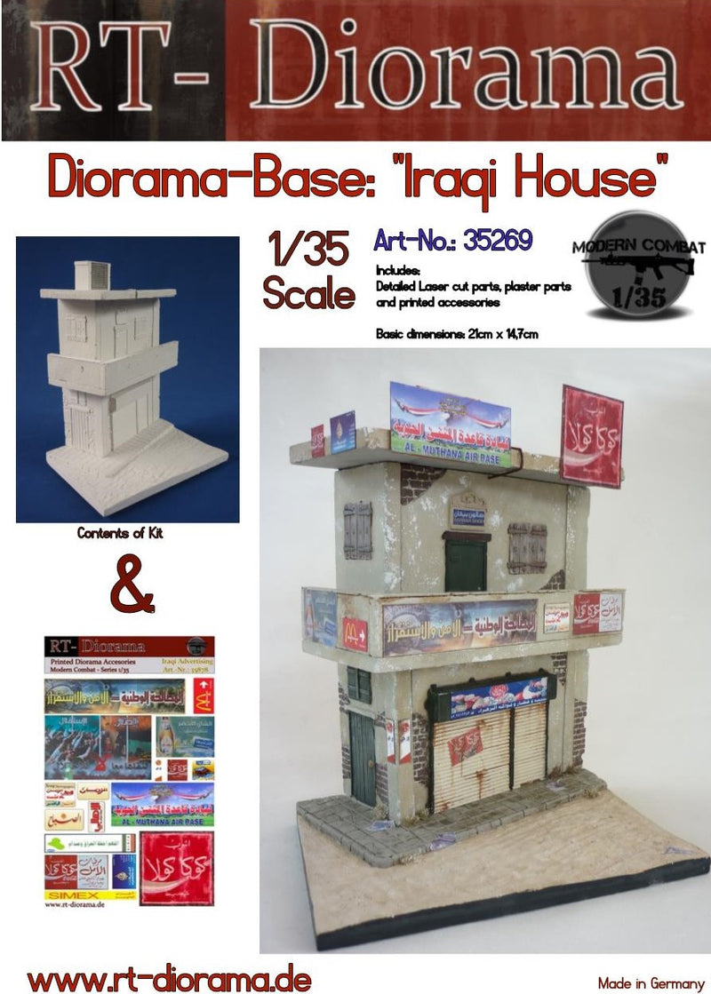 RT DIORAMA 35269 1/35 Diorama-Base: Iraqi House (Upgraded Ceramic Version)