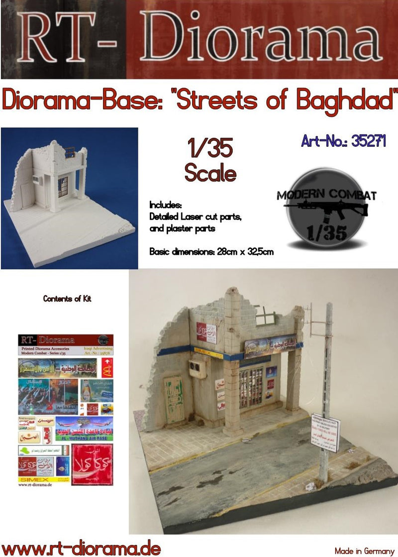 RT DIORAMA 35271 1/35 Diorama-Base: "Streets of Baghdad" (Upgraded Ceramic Version)