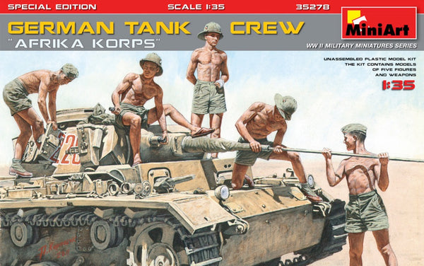 MiniArt 35278 1/35 German Tank Crew "Afrika Korps" Special Edition