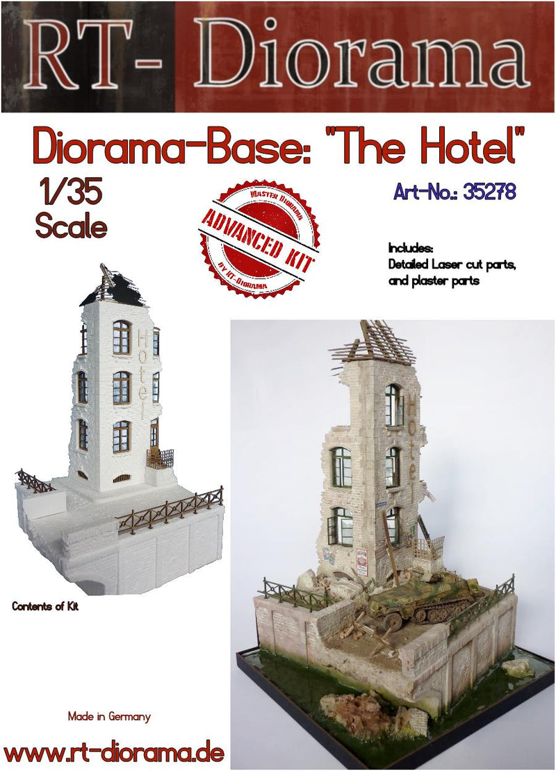 RT DIORAMA 35278 1/35 Diorama Base "The Hotel" (Upgraded Ceramic Version)