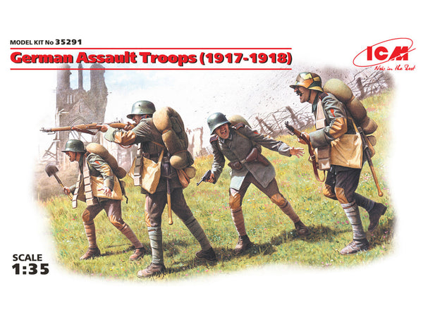 ICM 35291 1/35 German Assault Troops WWI 1917-1918