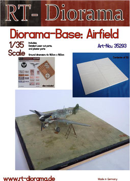 RT DIORAMA 35293 1/35 Diorama-Base: "Airfield" (Upgraded Ceramic Version)