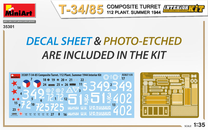 MiniArt 35301 1/35 T-34/85 Composite Turret