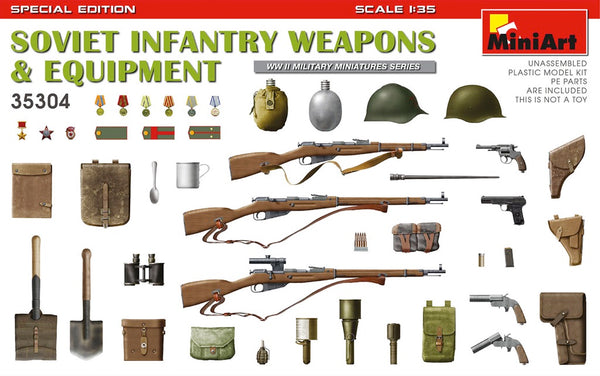 MiniArt 35304 1/35 WWII Soviet Infantry Weapons and Equipment