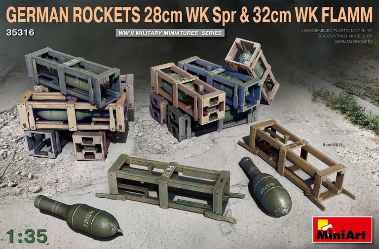 MiniArt 35316 1/35 German Rockets 28cm WK Spr & 32cm WK Flamm