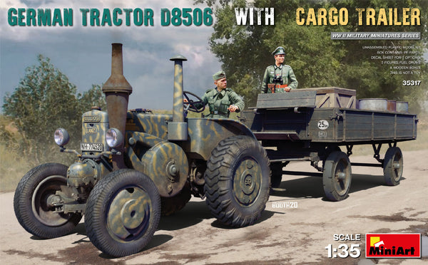 MiniArt 35317 1/35 German Tractor D8506 with Cargo Trailer