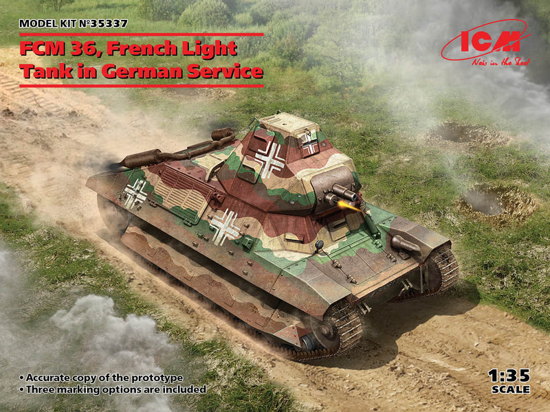 ICM 35337 1/35 FCM 36, French Light Tank in German Service