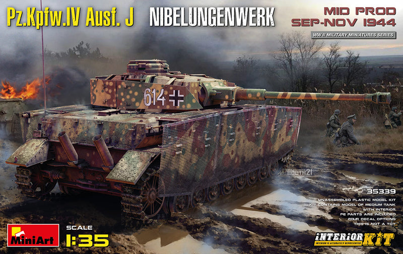 MiniArt 35339 1/35 Pz.Kpfw.IV Ausf. J Nibelungenwerk Mid Prod. Sept-Nov. 1944 Interior Kit