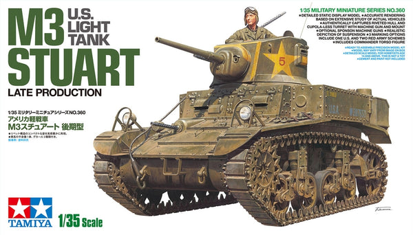 Tamiya 35360 1/35 M3 Stuart US Light Tank Late Production