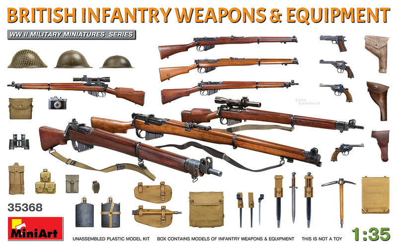 MiniArt 35368 1/35 British Infantry Weapons & Equiptment