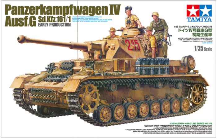 Tamiya 35378 1/35 Panzerkampfwagen IV Ausf. G early kit