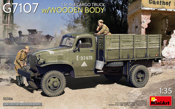 MiniArt 35386 1/35 G7107 1,5t 4×4 Cargo Truck w/ Wooden Body