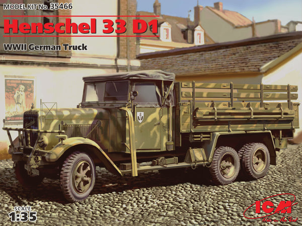 ICM 35466 1/35 Henschel 33 D1, WWII German Army Truck