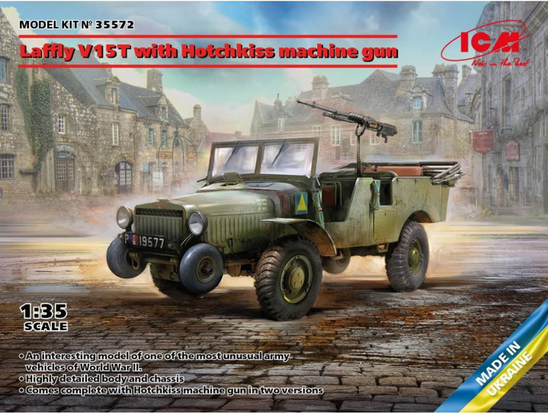 ICM 35572 1/35 Laffly V15T with Hotchkiss Machine Gun