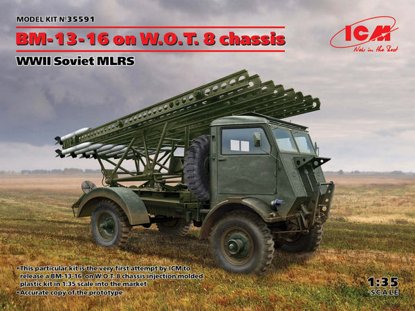 ICM 35591 1/35 BM-13-16 on W.O.T. 8 chassis, WWII Soviet MLRS