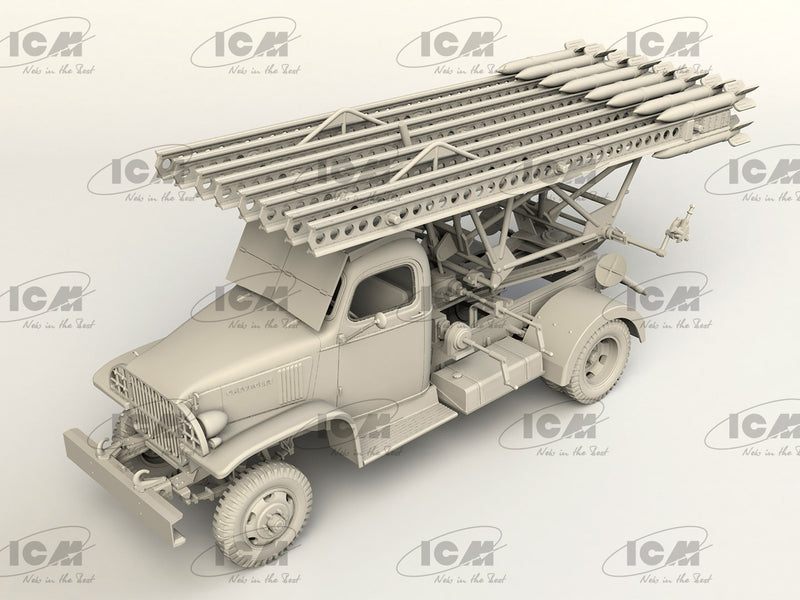 ICM 35596 1/35 BM-13-16 on G7107 Chassis w/ Soviet Crew