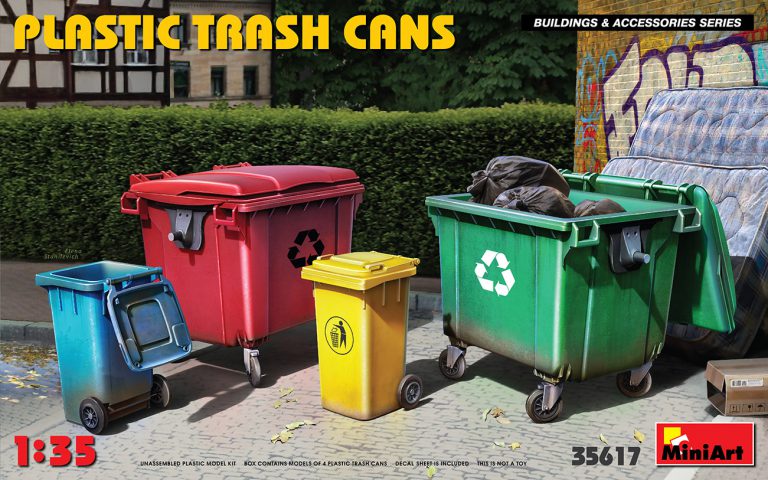 MiniArt 35617 1/35 Plastic Trashcans