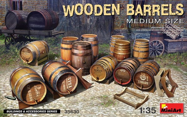 MiniArt 35630 1/35 Wooden Barrels - Medium Size