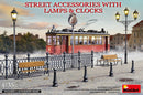 MiniArt 35639 1/35 Street Accessories W/ Lamps and Clocks